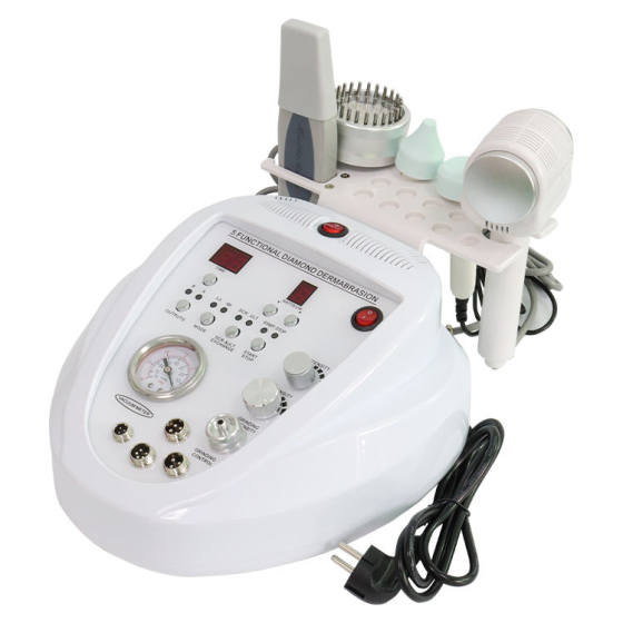 Professional 5 in 1 Hot&cold Hammer Bio Ultrasonic Skin Scrubber Diamond Dermabrasion Facial Deep Cleaning Machine