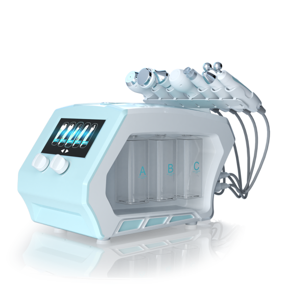 8 in 1 Upgrade Multifunctional Hydradermabrasion Ozone Plasma Electroporation Mesotherapy Skin Lift Anti-aging Facial Machine