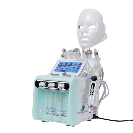 Beauty Machine 2nd Generation 8-in-1 Oxygen Jet Peel Facial Machine H2O2 Hydra Jet with Mechanical Pump UK/EU/US Plug Options