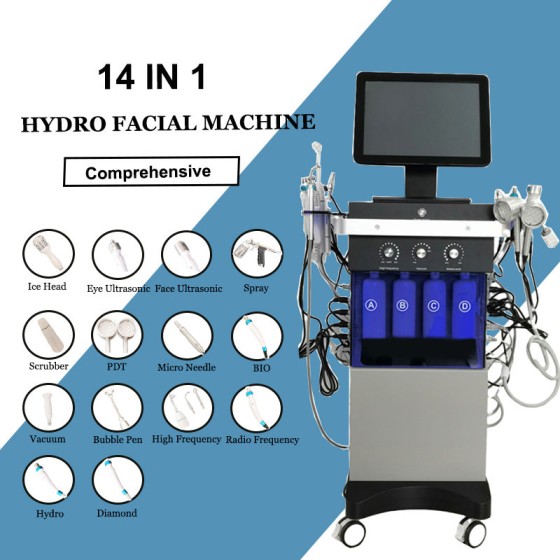 New Technology Hydrofacial Hydra Face Machine Beauty Device Face Cleaning Brush